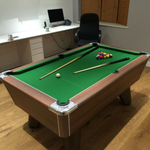 Supreme Winner Walnut Slate Pool Table - Home Pool Tables Direct - walnut winner sq