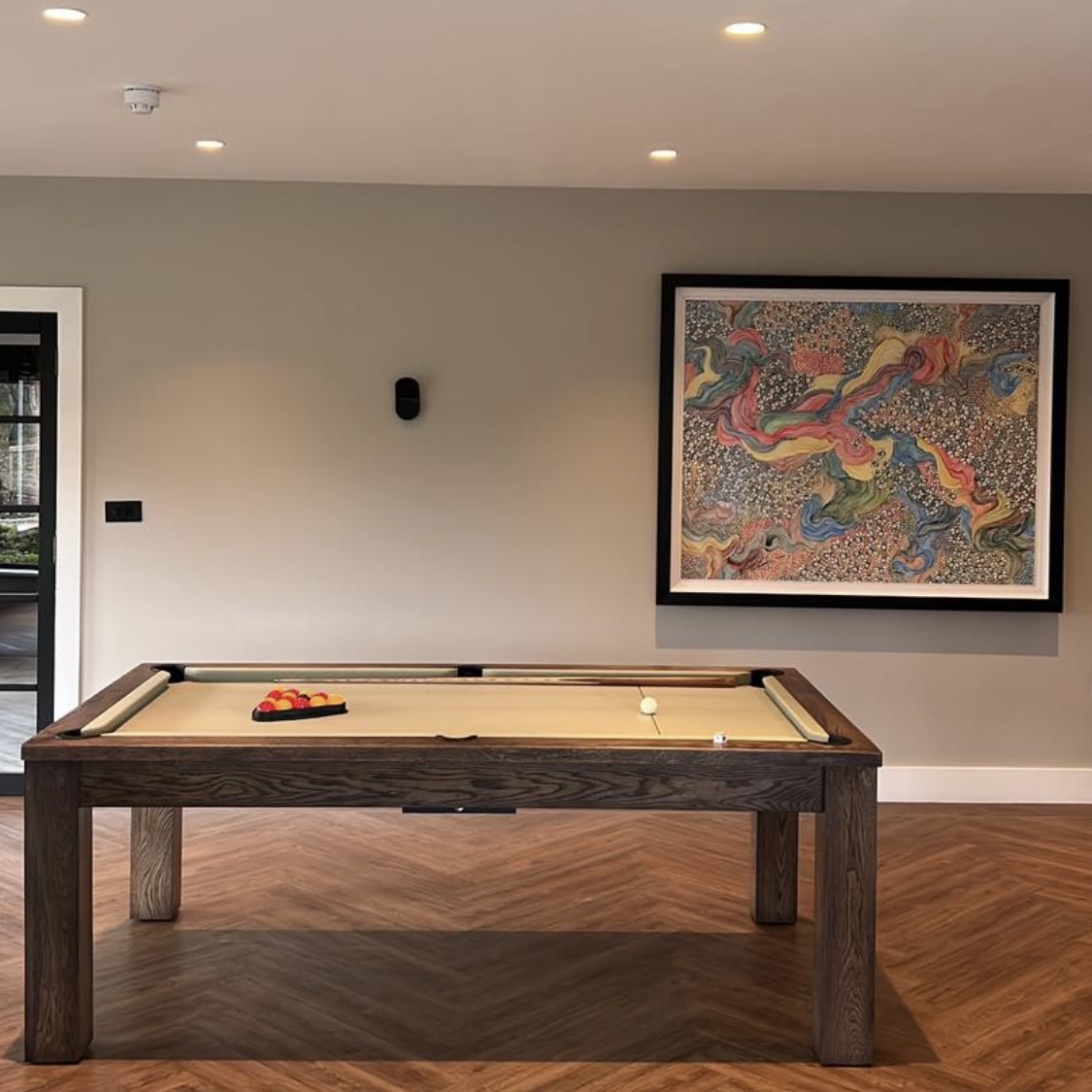 Elixir Rustic Black Oak Pool Dining Table - Home Pool Tables Direct - IMG 6820